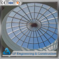 Estructura de acero prefabricada Centro comercial Centro de vidrio Techo de cúpula de trago
